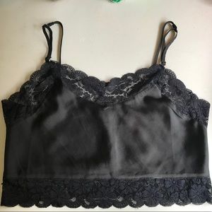 Brandy Melville Silk Crop Top